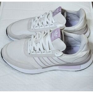 Adidas Retroset‎ Sneakers Womens Size 9 White Purple FW4814 Shoes Casual